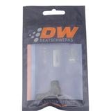 DeatschWerks Metric M12 to 3/8in Hose Barb 90-Degree Fitting w/ Venturi Port - Anodized Matte Black - 6-02-0650-B