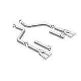 MagnaFlow Axle-Back, SS, 3in, Quad Split Rear 3.5 Tips 2015 Dodge Challenger incl SRT Hellcat - 19206