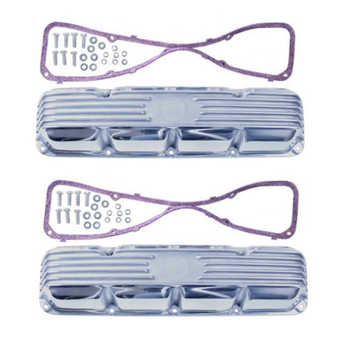 Omix Valve Cover Polished Aluminum V8 72-91 CJ & SJ - 17401.12