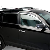 Putco 05-08 Hyundai Tucson (Set of 4) - Tape On Install Element Chrome Window Visors - 480257