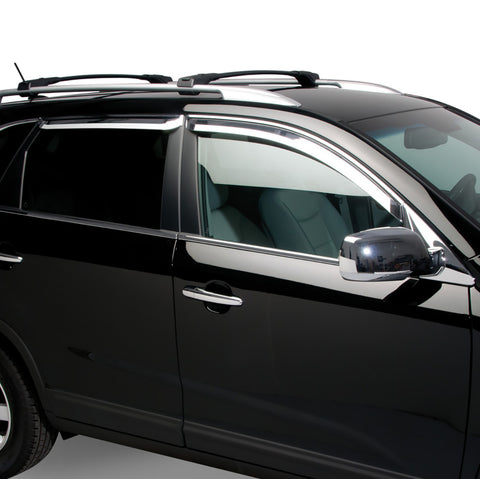 Putco 14-17 Kia Forte Sedan - Tape on Application Element Chrome Window Visors - 480014