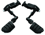 Kuryakyn Ergo III Adjustable Mount With Trident Dually ISO Pegs Gloss Black - 3990