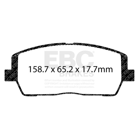 EBC 2019+ Hyundai Palisade 3.8L Ultimax Front Brake Pads - UD2215