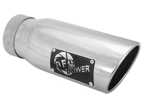 aFe Gemini XV 3in 304SS CB Exhaust w/ Cutout 14-19 GM Trucks 4.3/5.3L w/ Pol Tips - CrewCab/Extended - 49-34132-P
