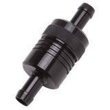 Edelbrock Fuel Filter Aluminum 3In X 01/ 1/8In 3/8In Inlet/Outlet Black - 8157