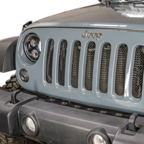 DV8 Offroad 2007-2018 Jeep JK Black Mesh Grille - D-JP-190010-BK