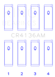 King 91-02 Nissan SR20DE L4 DOHC 16 Valves (Size +0.25) Rod Bearing Set - CR4136AM0.25