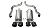 Corsa 2005-2007 Chevrolet Corvette C6 6.0L V8 Black Xtreme Axle-Back Exhaust - 14469BLK
