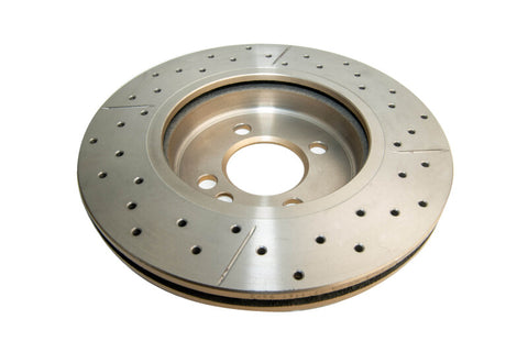 DBA 02-06 Mini Cooper Front Street Series Drilled & Slotted Rotor w/Gold Hat - DBA542X
