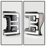 Spyder 17-18 Ford F250/F350/F450 Halogen Model Only -White Light Bar- Black- PRO-YD-FS17HALSI-BK - 5087850