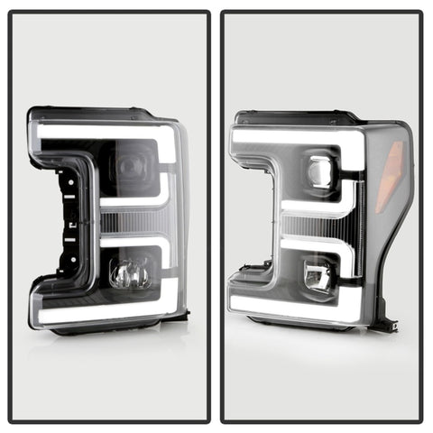 Spyder 17-18 Ford F250/F350/F450 Halogen Model Only -White Light Bar- Black- PRO-YD-FS17HALSI-BK - 5087850