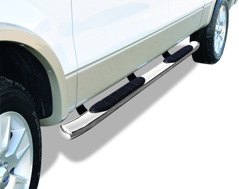 Go Rhino 09-14 Ford F-150 Super Crew 4dr 415 Series SideSteps - Polished - 67151PS