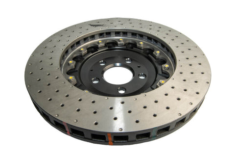 DBA 07-11 Audi S6 Front 5000 Series Cross Drilled Rotor w/Black Hat - DBA52778BLKXD