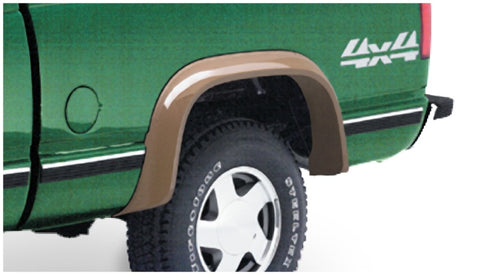 Bushwacker 88-99 Chevy C1500 Extend-A-Fender Style Flares 2pc Covers OEM Flare Holes - Black - 40014-01