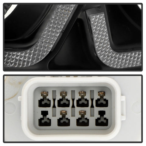 Honda Civic 16-20 LED Model High-Power LED Module Headlights - Black (PRO-YD-HC16LEDAP-SEQGR-BK) - 5088932