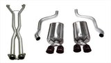 Corsa 2009-2013 Chevrolet Corvette C6 6.2L V8 LS3 Manual Black Sport 3in Cat-Back - 14108CBBLK