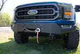 Fishbone Offroad 2021+ F150 Pelican Winch Plate Only (Fits FB22366) - Black Texture - FB22393