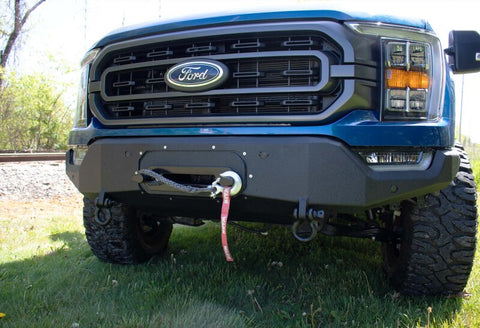 Fishbone Offroad 2021+ F150 Pelican Winch Plate Only (Fits FB22366) - Black Texture - FB22393
