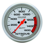 Autometer Ultra-Lite 2-5/8in 1600PSI Nitrous Pressure Gage - 4474