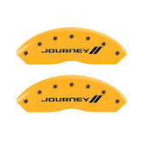 MGP 4 Caliper Covers Engraved Front & Rear With stripes/Journey Yellow finish black ch - 12200SJNYYL