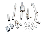AWE Tuning 4th Gen GM 1500 5.3L 0FG Cat-Back Dual Side Exit (Flat Bumper) - Chrome Tips - 3015-22207