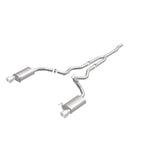 MagnaFlow Cat Back, SS, 2.5in, Street, Dual Split Polished 4.5in Tips 2015 Ford Mustang Ecoboost - 19097