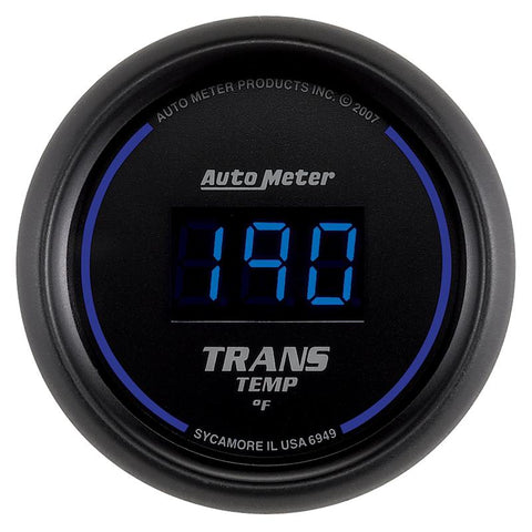 Autometer 52.4mm Black Digital Trans Temperature Gauge - 6949