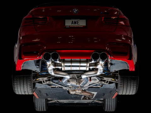 AWE Tuning BMW F8X M3/M4 SwitchPath Catback Exhaust - Chrome Silver Tips - 3025-42070