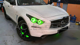 Oracle Infiniti QX70 09-15 Halo Kit - ColorSHIFT w/ BC1 Controller - 2393-335