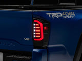 Raxiom 16-23 Toyota Tacoma Axial Series LED Tail Lights- Black Housing- Smoked Lens - TT36288