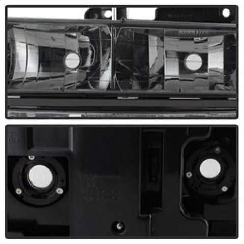 xTune Chevy Suburban 94-98 Headlights w/ Corner & Parking Lights 8pcs Smoked HD-JH-CCK88-AM-SM-SET - 5072238