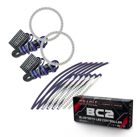 Oracle 15-17 Ford Mustang V6/GT/Shelby DRL w/ Halo Kit - ColorSHIFT w/ BC1 Controller - 2267-335