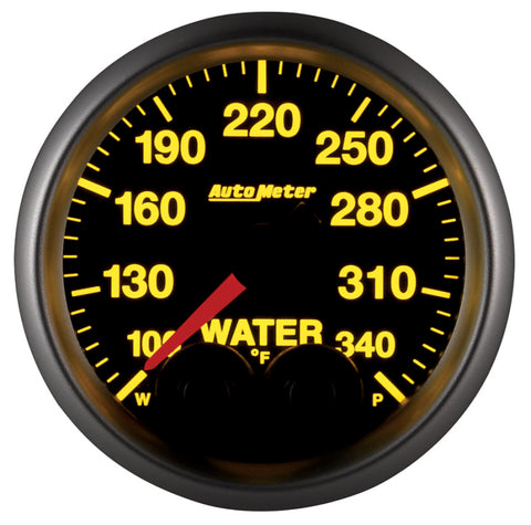 Autometer Elite 52mm 100-340 Deg F Water Temperature Peak and Warn Gauge w/ Electronic Control - 5655