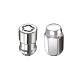 McGard 5 Lug Hex Install Kit w/Locks (Cone Seat Nut) M12X1.25 / 13/16 Hex / 1.28in. Length - Chrome - 84554