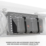 Go Rhino XVenture Gear Hard Case Mount Medium 18in. (Mount ONLY for XRS/SRM Racks) - Tex. Blk - XG181407M