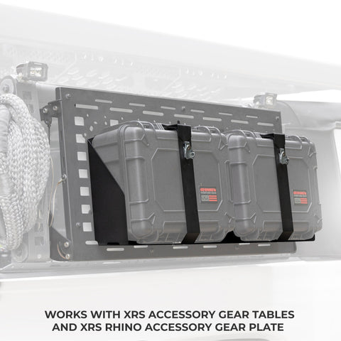 Go Rhino XVenture Gear Hard Case Mount Medium 18in. (Mount ONLY for XRS/SRM Racks) - Tex. Blk - XG181407M