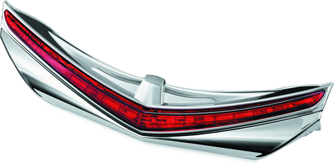 Kuryakyn L.E.D. Rear Fender Tip 12-17 GL1800 Chrome Red Lens - 3236