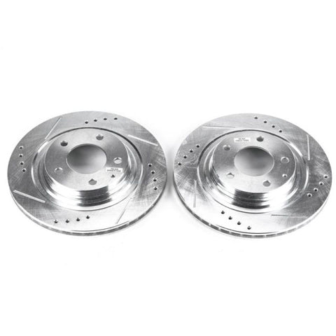 Power Stop 93-95 Mazda RX-7 Rear Evolution Drilled & Slotted Rotors - Pair - JBR761XPR