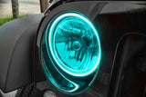 Oracle Jeep Wrangler JK 07-17 LED Waterproof Halo Kit - ColorSHIFT w/ Simple Controller - 3943-504