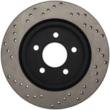 StopTech 05-10 Ford Mustang V6/4.0L / GT V8/4.6L Cross Drilled Left Rear Rotor - 128.61087L