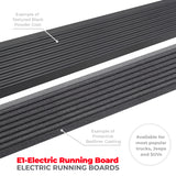 Go Rhino 19-23 Ram 1500 Quad Cab 4dr E-BOARD E1 Electric Running Board Kit (No Drill) - Tex. Blk - 20430680PC