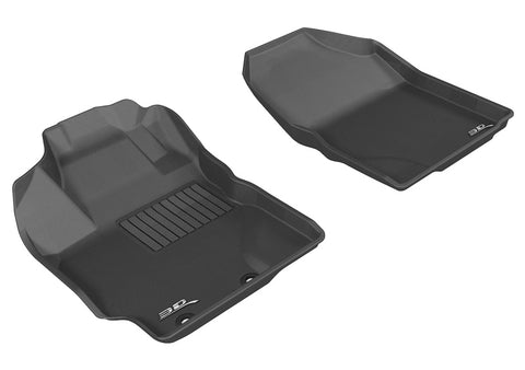 3D MAXpider 2012-2018 Toyota/Scion Yaris/XD Kagu 1st Row Floormat - Black - L1TY10811509