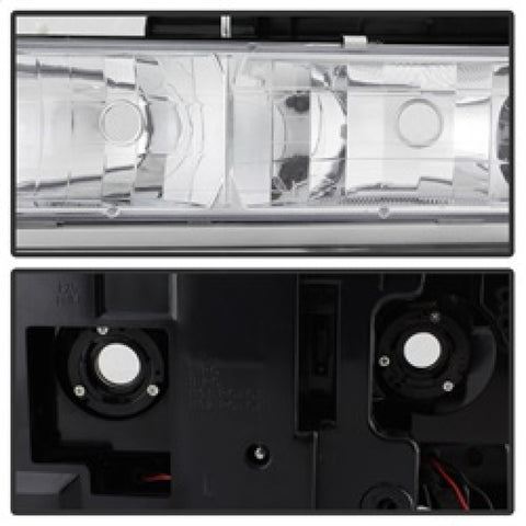 xTune 92-94 Blazer Full Size Corner/LED Bumper Headlights Chrome HD-JH-CCK88-LED-AM-C-SET - 5069559
