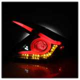 Spyder 16-19 Honda Civic 4 Door Light Bar LED Tail Lights - Black - ALT-YD-HC164D-LB-BK - 5086051