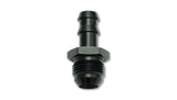 Vibrant -6 AN to 3/8in Barb Straight Fitting - Aluminum - 11207
