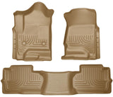 Husky Liners 14 Chevrolet Silverado/GMC Sierra Dbl Cab WeatherBeater Tan Front&2nd Seat Floor Liners - 98243