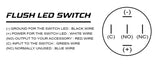 Oracle Pre-Wired Power Symbol On/Off Flush Mount LED Switch - Amber - 2009-005