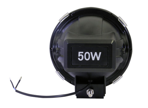 ANZO Hid Off Road Light Universal 50 Watt 7in HID Off Road Fog Light w/ ANZO USA Red bezel - 861136