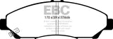 EBC 07-13 Acura MDX 3.7 Greenstuff Front Brake Pads - DP61801