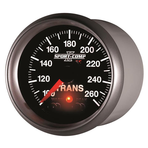Autometer Elite 52.4mm 100-260F Transmission Temperature Peak & Warn w/ Electronic Control Gauge - 3658